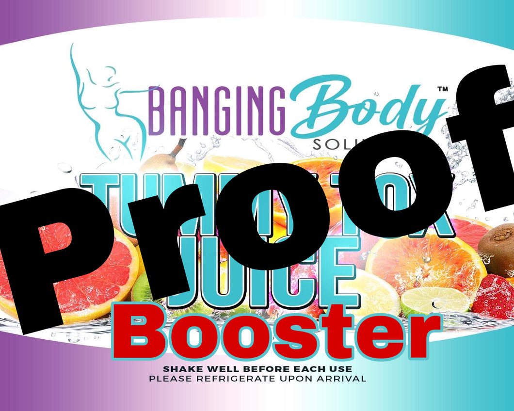 50 printed booster labels for diy tea packs (FOR APPROVED BANGINGBODY BRAND AFFILIATES ONLY)